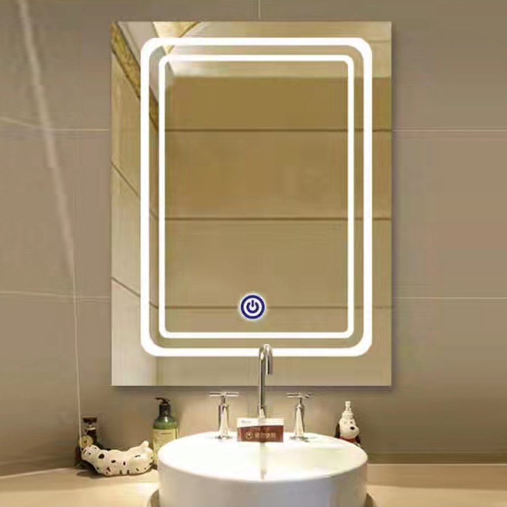 Kina Tillverkare Partihandel Modern Lyx Guld Badrumsspegel Led Bakgrundsbelyst Badrumsspeglar