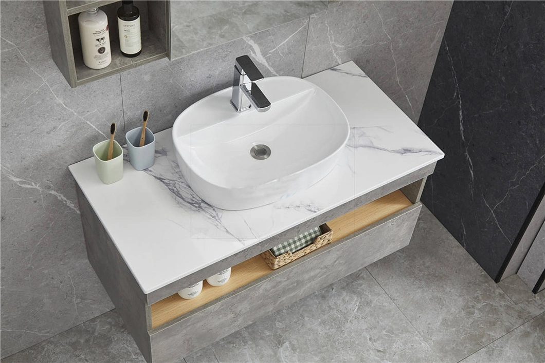 Hamptons New Contemporary Driftwood Craftsman Master Designer Badrumsservetter med små handfat med pulver och lådor