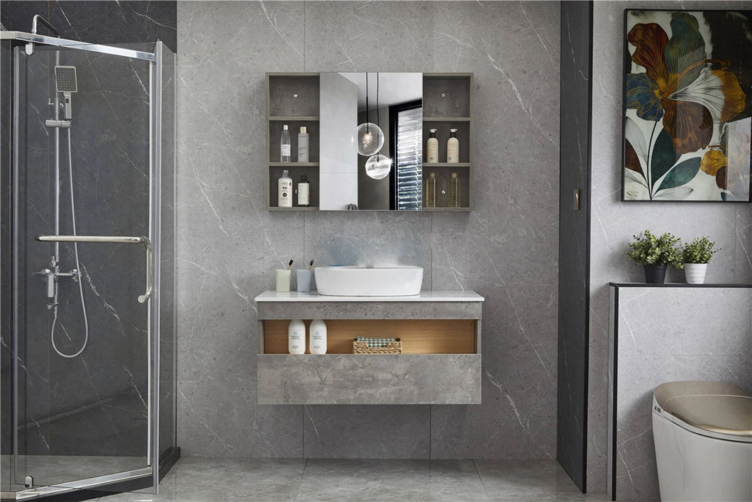 Hamptons New Contemporary Driftwood Craftsman Master Designer Badrumsservetter med små handfat med pulver och lådor