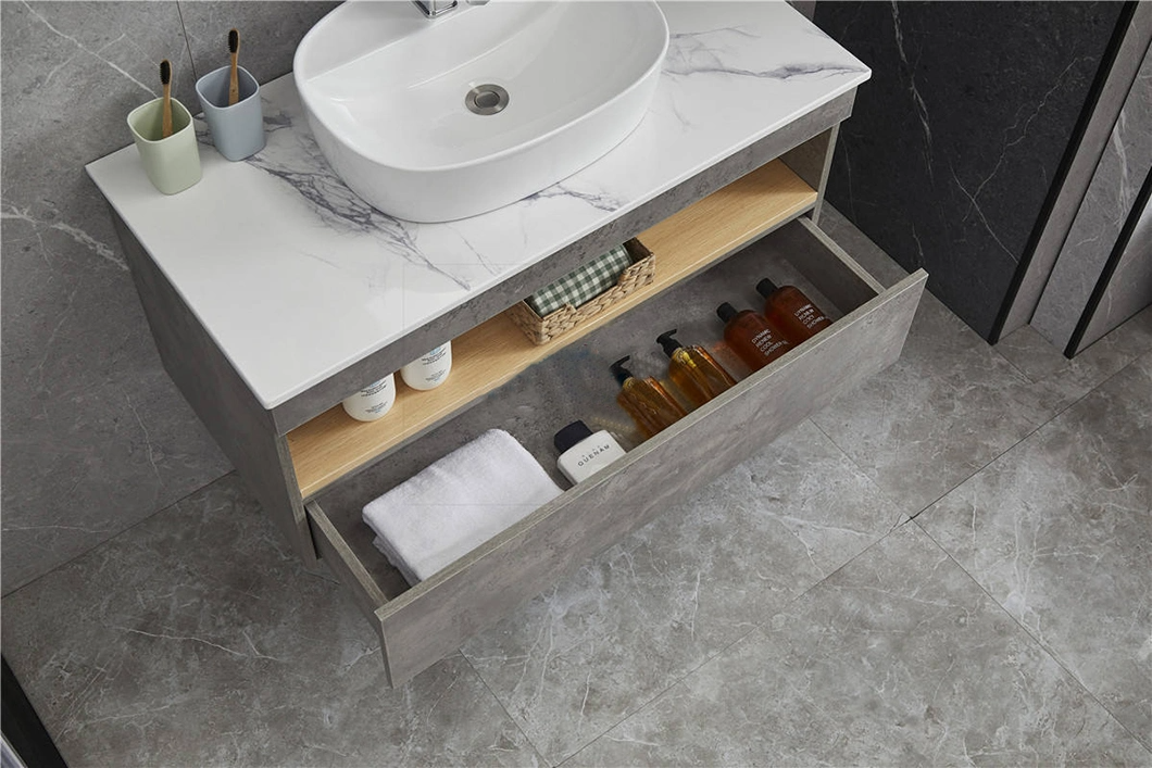 Hamptons New Contemporary Driftwood Craftsman Master Designer Badrumsservetter med små handfat med pulver och lådor