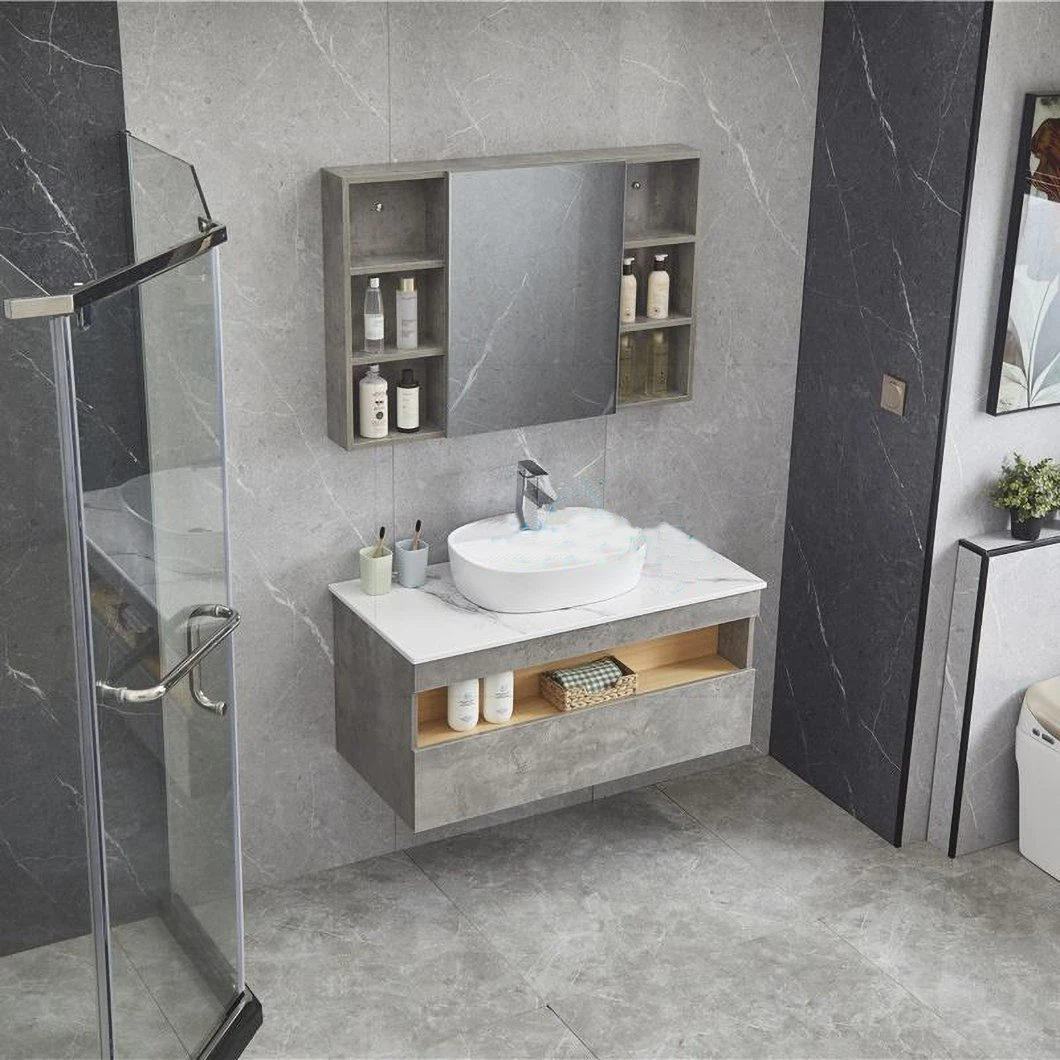 Hamptons New Contemporary Driftwood Craftsman Master Designer Badrumsservetter med små handfat med pulver och lådor