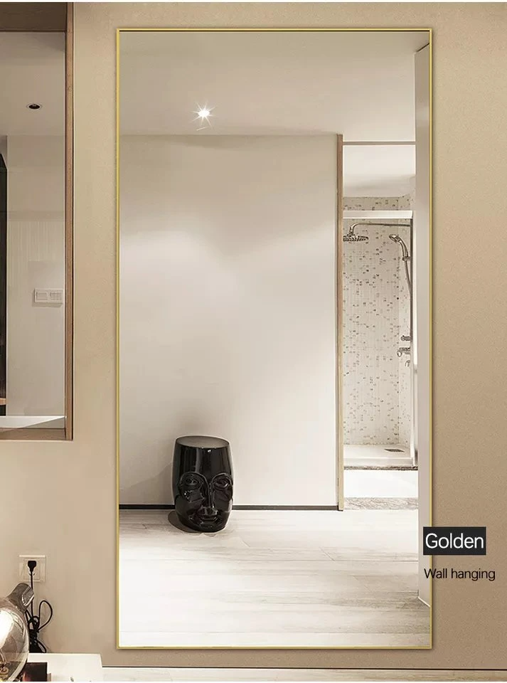 Konst Hem Hotelldekor Rund Multipel Form Aluminium Metall Träram 40 Cm 50 Cm Väggspegel