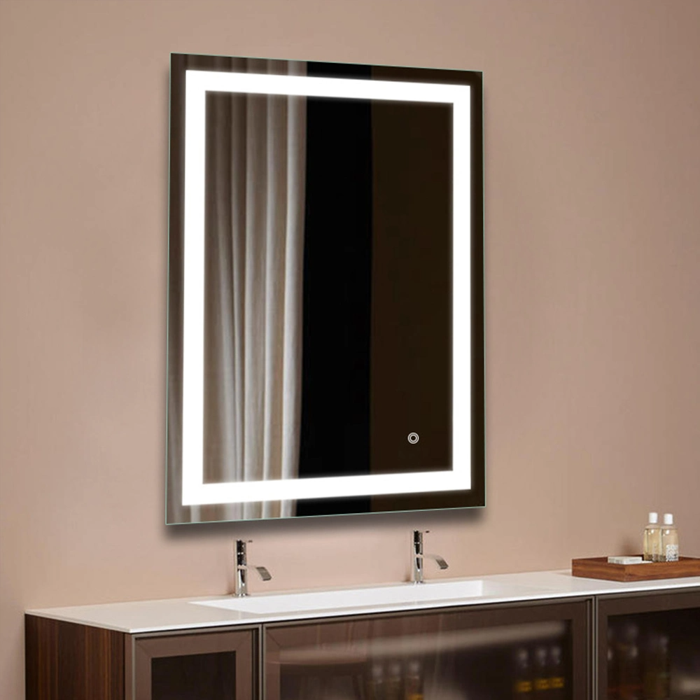 Badrum Smart LED-spegel Upplyst sminkmöbler Dekorativ väggmonterad glasspegel Bluetooth sminkspegel Heminredning