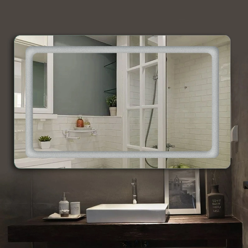 Heminredning Väggmonterad spegel Badrumsspegel Bluetooth Sminkspegel LED Smart Mirror Salongsmöbler