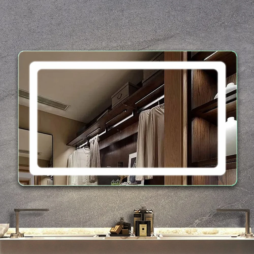 Heminredning Väggmonterad spegel Badrumsspegel Bluetooth Sminkspegel LED Smart Mirror Salongsmöbler