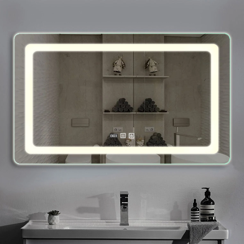Heminredning Väggmonterad spegel Badrumsspegel Bluetooth Sminkspegel LED Smart Mirror Salongsmöbler