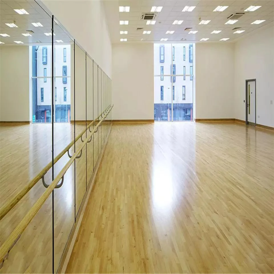 Stor ramlös anpassad storlek Säkerhetsfilm Baksida Dansstudio Gym väggspeglar