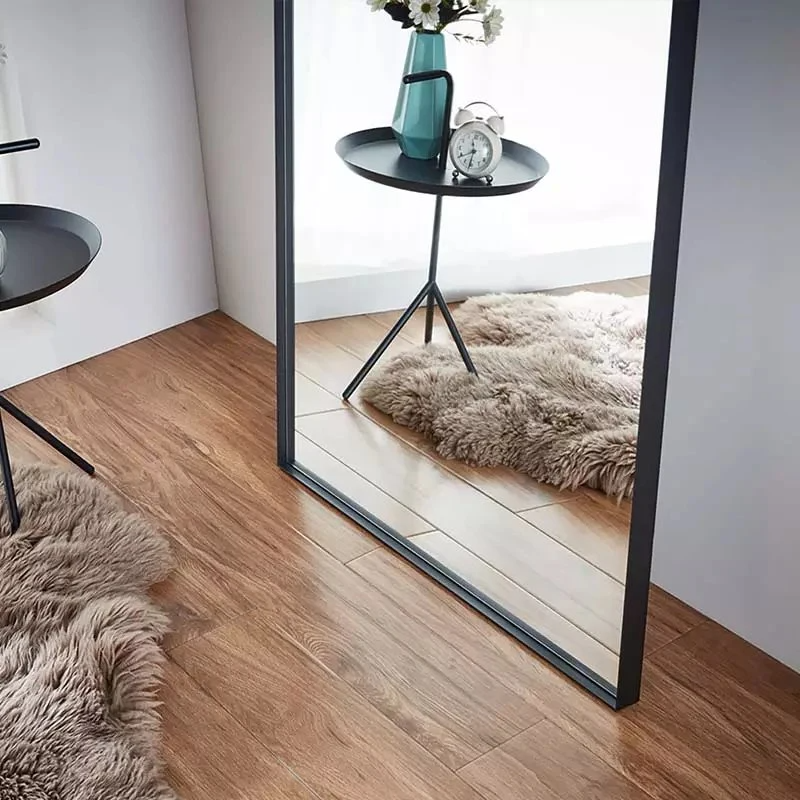 Rektangulär anpassad storlek Hantverk konstvägg Glasspegel och spegelram