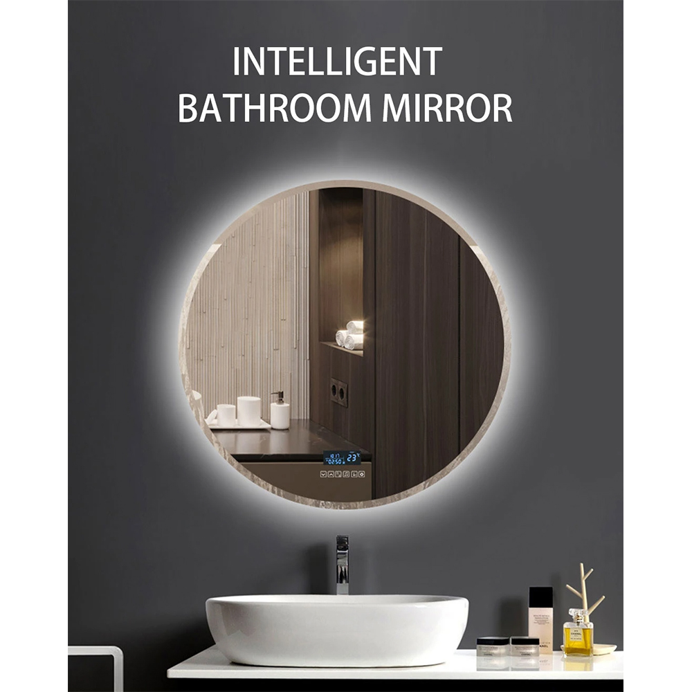 LED Smart Mirror Väggmonterad spegel Heminredning Bluetooth Sminkspegel Badrumstillbehör Salongsmöbler