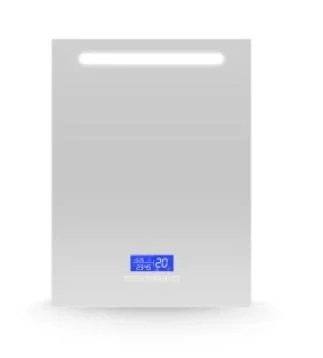 Anti-dimma LED Badrum Smart Mirror med Bluetooth-högtalare Time Temperature Display