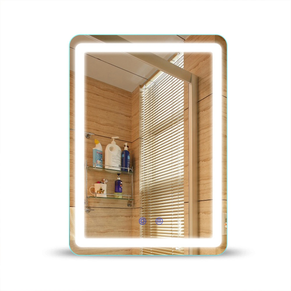 LED Defogger Lighted Smart Bluetooth badrumsspegel med digital klocka