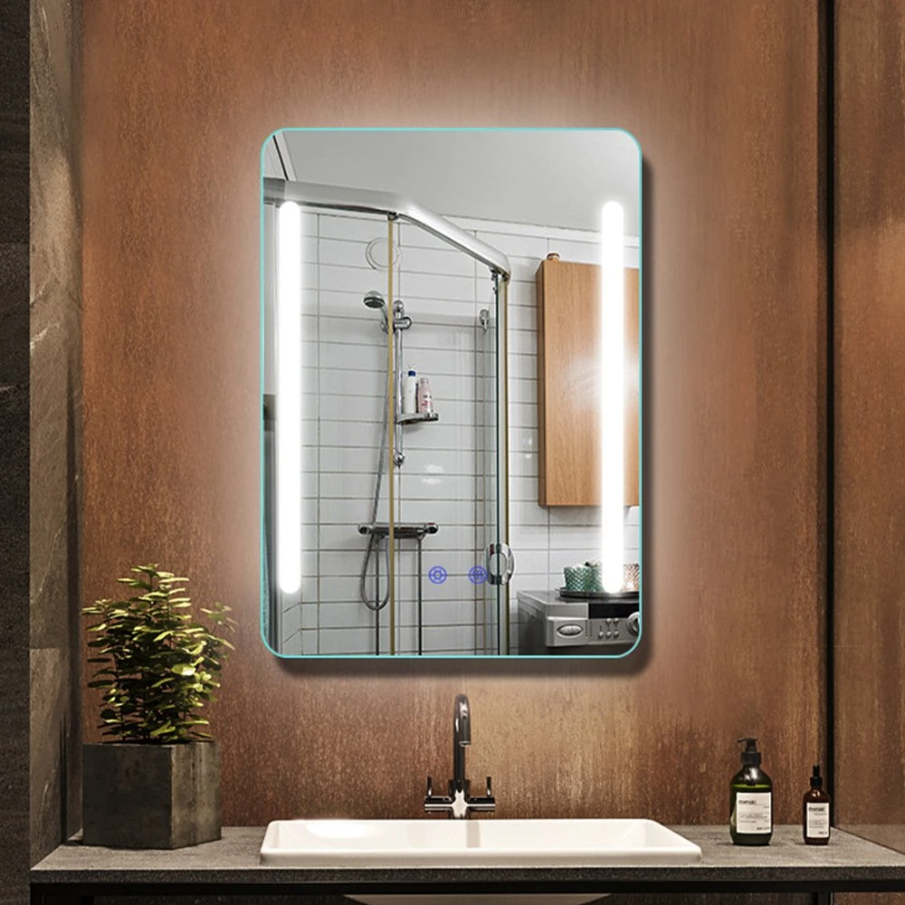 Ny design Smart LED-spegel Badrumsfläkt LED-badkarspeglar med ljus