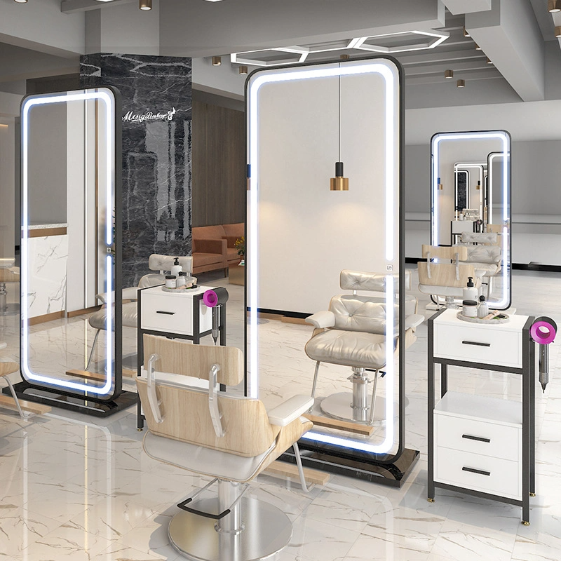 Stor LED Full Längd Bakgrundsbelyst Salong Spegel Oversize Dressing Mirror Beauty Barber LED Bakgrundsbelyst Spegel