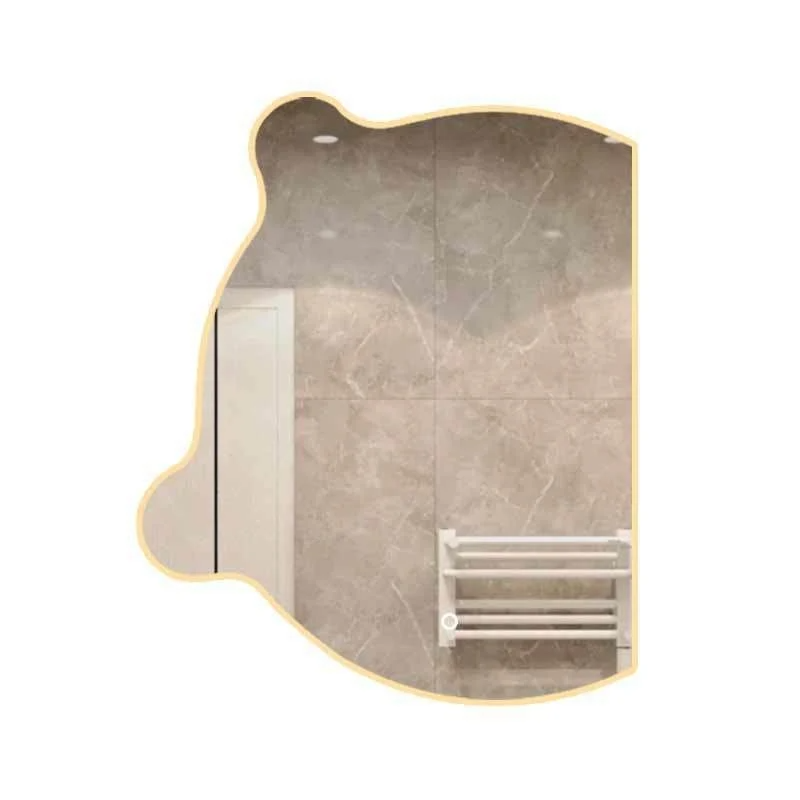 Bear Touch Screen Wave Mirror Toalett Sovrum Kreativ Oregelbunden Heterotypisk Makeup Sminkspegel