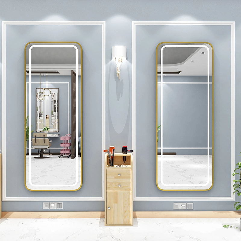 Väggmonterad LED Salong Mirror Light Smart Mirror Rektangel Defogger Dressing Grossist Full Längd Spegel LED