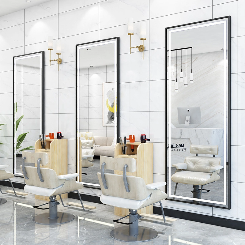 Väggmonterad LED Salong Mirror Light Smart Mirror Rektangel Defogger Dressing Grossist Full Längd Spegel LED