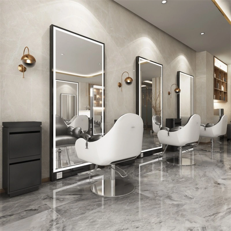 Väggmonterad LED Salong Mirror Light Smart Mirror Rektangel Defogger Dressing Grossist Full Längd Spegel LED