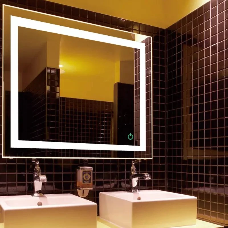 Modernt designhotell Vattentät Elektrisk Smart Fancy Väggspegel Högklassig sminkspegel med LED-lampor